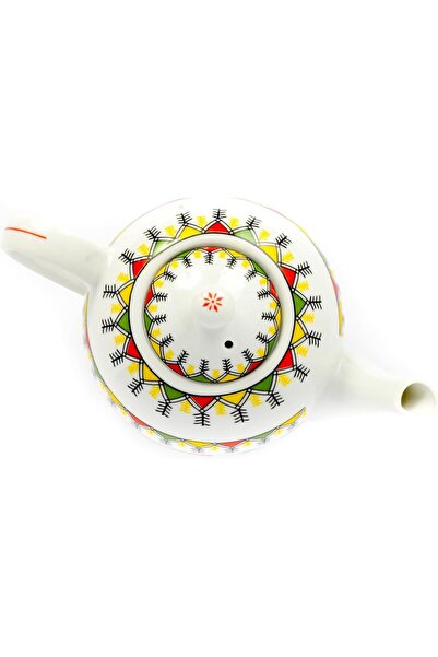Generic براد سراميك عسيري, إبريق شاي, سعة 500 مل, تصميم تراثي | غضار