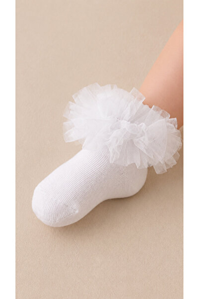 Mou&Kou Baby Girl Tulle Socks Cotton Soft Design