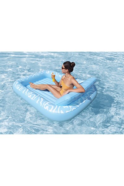 BESTWAY Saltea gonflabilă individuală pentru piscină de 214/155 cm + pernă co...