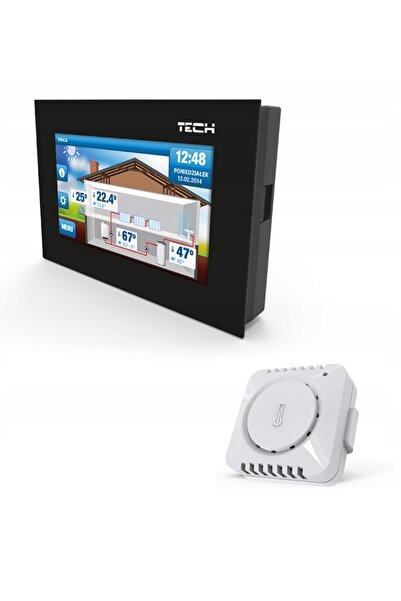 NO BRAND TERMOSTAT REGULATOR ST-2801 WiFi NEGRU + C mini WG.11.0349 POLSK