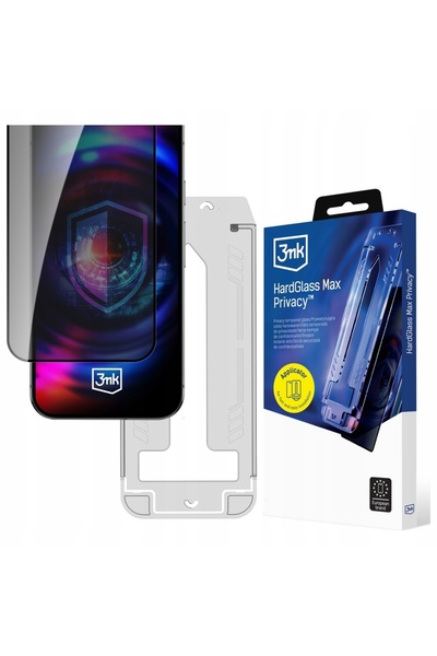 3MK Sticlă de confidențialitate cu ramă de montare pentru Apple iPhone 17 Pro...