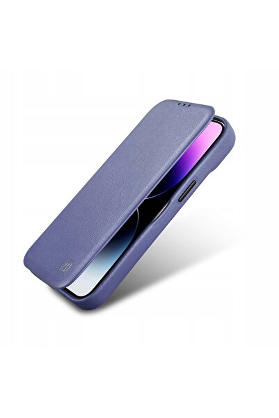 NO BRAND Husă din piele pentru iPhone 14 Plus cu clapetă magnetică MagSafe CE...