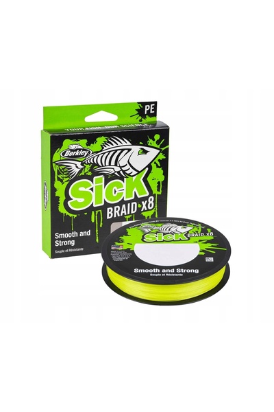 BERKLEY SICK BRAID X8 0.08mm 150m Fir împletit FLUO