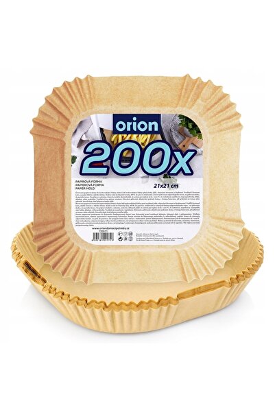 Orion 200x Hârtii pentru friteuză cu aer cald, Hârtie de copt pentru friteuză...