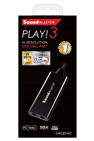 CREATIVE Placă de sunet externă Sound Blaster Play! 3 USB