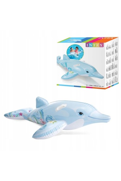 Intex Jucărie gonflabilă Delfin albastru 175 x 66 cm INTE