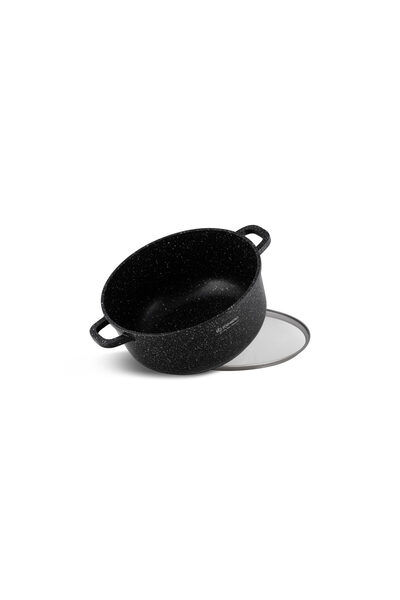 EDENBERG GARNEK cu capac de sticlă 5.6 L, înveliș de marmură, 26cm, pentru in...