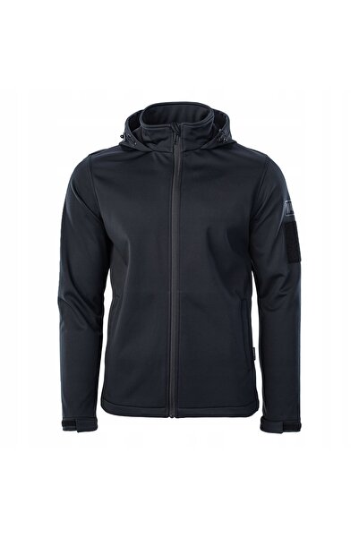 MAGNUM Jachetă softshell pentru bărbați Cervus cu glugă, Negru XXL