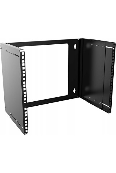 Lanview Rack de perete deschis, reglabil, 8U, 19 inch - Negru, RAR215BL