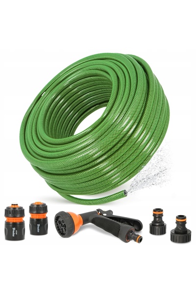 Bradas Furtun de grădină 1/2 20 m Retractabil Flexibil cu 3 straturi pentru u...