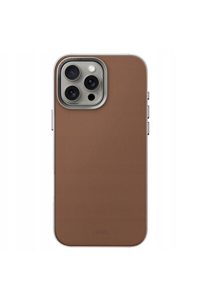 NO BRAND Piele rezistentă UNIQ pentru iPhone 16 Pro Max, compatibilă cu MagSa...