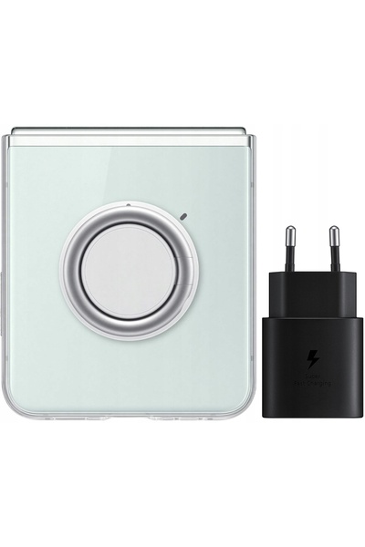 Samsung Z Flip5F731 husă transparentă Pachet de bază + încărcător