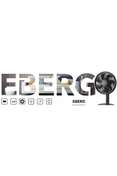 NO BRAND EBERG TES ventilator de birou, ventilator de masă mic, negru, USB, 4...