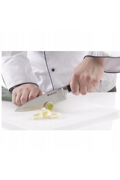 HENDI Cuțit profesional de bucătar din oțel forjat, gamă de bucătărie, 200 mm