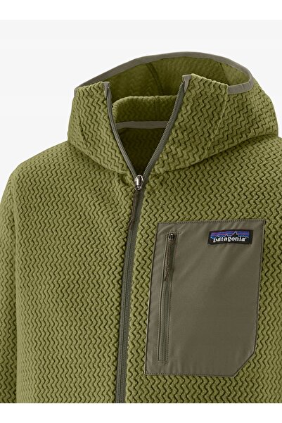 Patagonia Hanorac cu fermoar complet R1 Air pentru bărbați, XL, pentru trekking