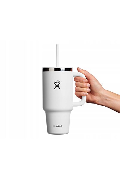 Hydro Flask Cana termoizolantă de călătorie Kubek 32oz, albă