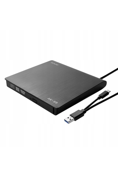 NO BRAND Unitate de înregistrare DVD-RW externă SAVIO AK-59, tip slim, cu con...