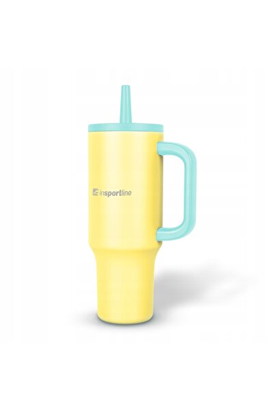NO BRAND CANĂ TERMICĂ inSPORTline COCOANNA 1200 ml, mâner din oțel, pai pentr...