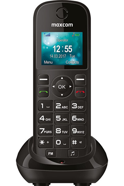 MAXCOM Telefon Comfort MM35D SE pentru seniori, bază USB-C