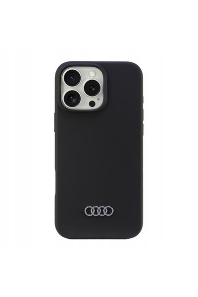 NO BRAND Husă de silicon Audi iPhone 16 Pro Max 6.9 " negru/Black carcasă rig...