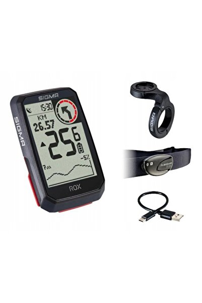 Sigma Sport Ciclocomputer wireless SIGMA ROX 4.0 HR SET negru