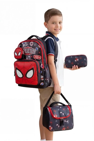ULTIMATE BAG Men's School Bag School Bag Set School Bag Handbag Pen Holder Lu...