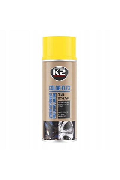K2 Vopsea spray Color Flex Rubber Negru Lucios 400 ml