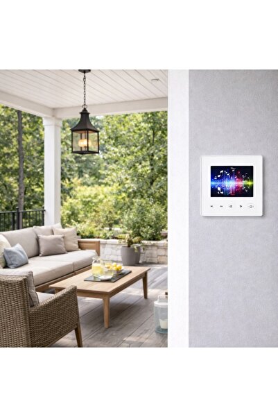 NO BRAND Amplificator Bluetooth de perete 4x25W Panou Audio Inteligent