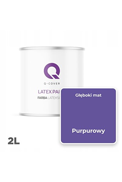 NO BRAND Vopsea latex pentru pereți, culoare mov, H2711, 2L, mată, producător.