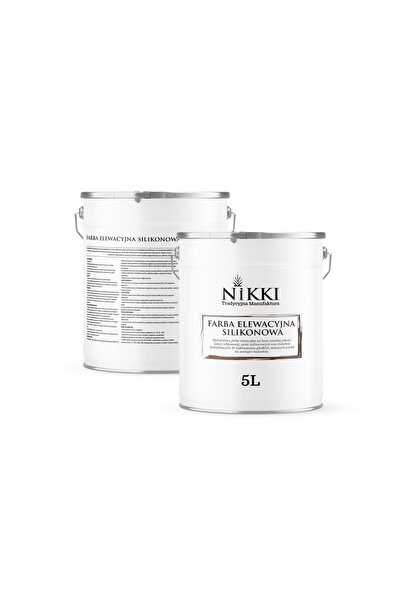 NO BRAND Vopsea pentru fațade exterioare, siliconică, 5L, verde deschis F483 UV