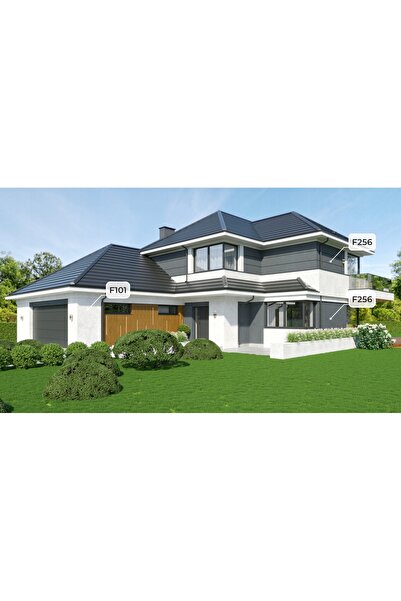 NO BRAND Vopsea siliconică structurală pentru fațade, gri grafit, 5L, F256