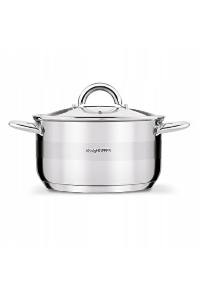 Konighoffer GARNEK INDUKCIA Gaz Oțel Capac Solid Faro 4,7L 22cm