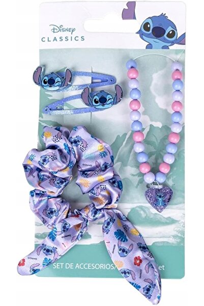 NO BRAND Set aniversar pentru copii Stitch, brățară și colier din elastice, c...