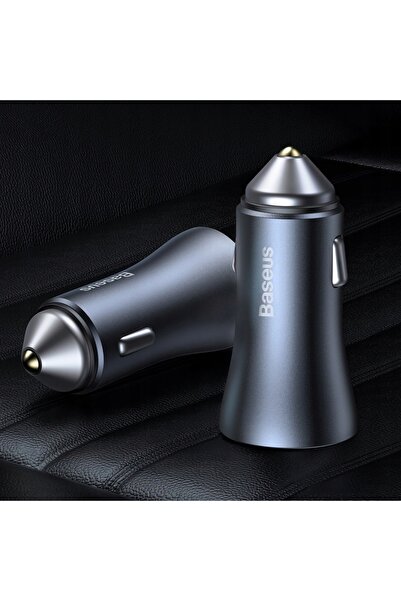 Baseus Set încărcător auto Golden Pro 2xUSB 40W + cablu USB