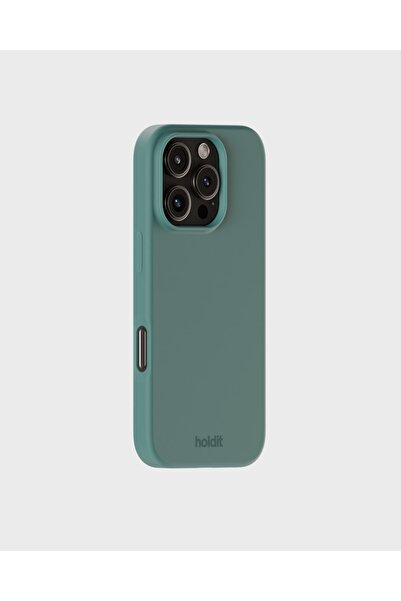 NO BRAND Husă Holdit din silicon pentru iPhone 16 ProMax, Verde mușchi