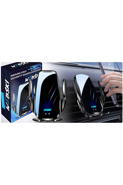 NO BRAND Suport auto cu încărcare prin inducție pentru smartphone