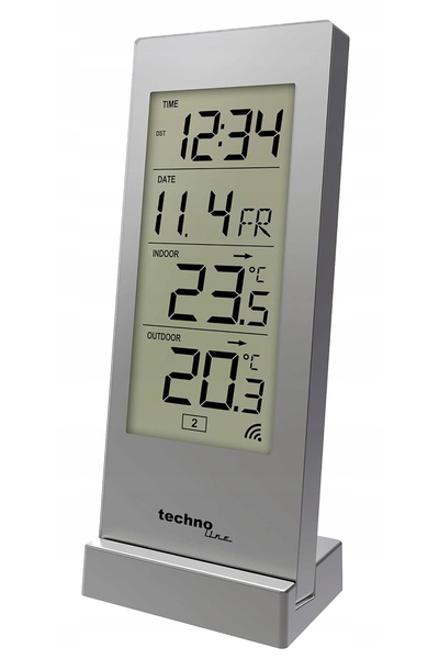 TECHNOLINE Ceas de masă WS 9767 argintiu 52cm