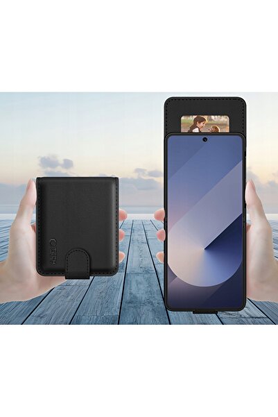 Tech-Protect Husă portofel Galaxy Z Flip 7 Negru