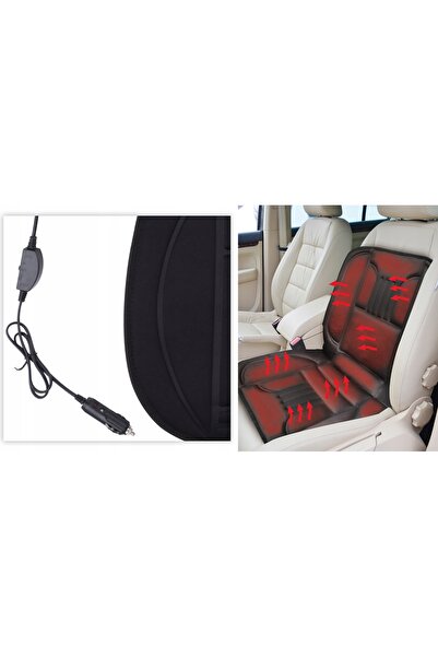 DUNLOP Pernă încălzită pentru scaun auto, 12V, 2 trepte de încălzire