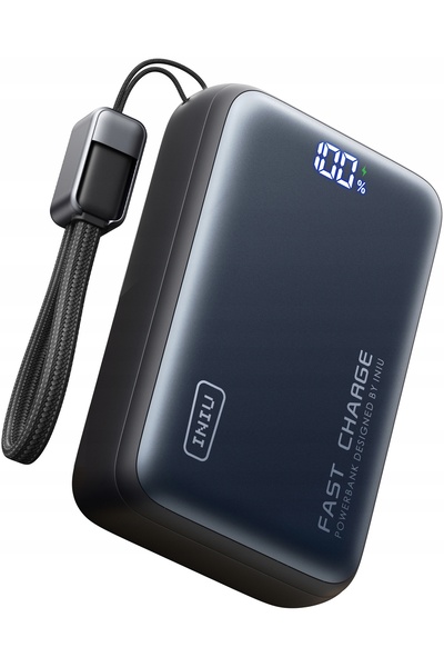 NO BRAND Powerbank INIU Leopard Power 25000 mAh 100W Negru