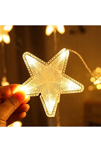 NO BRAND Perdea luminoasă LED, Lumini de Crăciun, Ghirlandă, Zăpadă, Fulgi de...