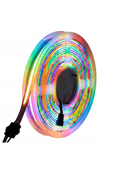 NO BRAND KIT Bandă LED COB RGB DIGITALĂ 5M 24V Sursă de alimentare Telecomand...