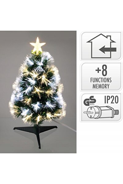 Koopman Brad de Crăciun decorativ cu fibră optică, 60cm, decorațiune de Crăci...
