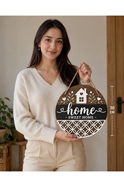 ROKH Natural Wooden Door Ornament 3D Laser Cut Gift Home Decorative Gift