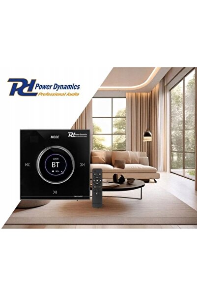 NO BRAND Amplificator Bluetooth 2x25W FM USB LCD Negru cu montare pe perete