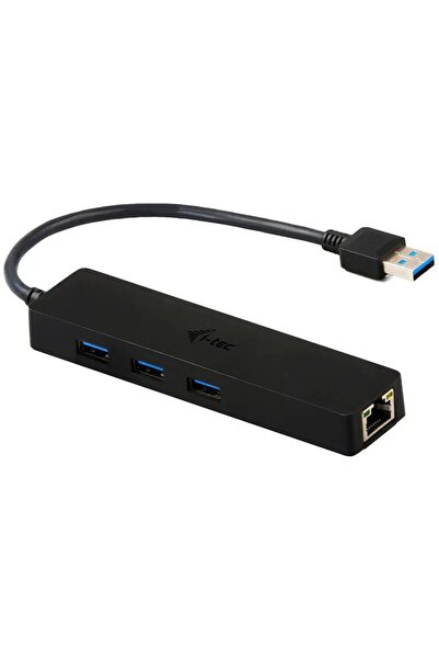 i-Tech Gear i-tec Slim HUB USB 3.0 cu 3 porturi USB 3.0 și adaptor LAN Gigabi...