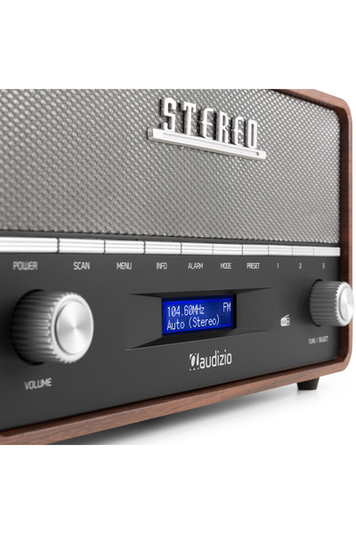 NO BRAND Radio Retro pentru Biroul de Acasă FM DAB+ BT 60W Baterie