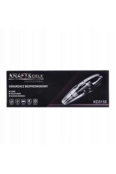 Kraft&dele Aspirator fără fir reîncărcabil portabil uscat/umed 120 W