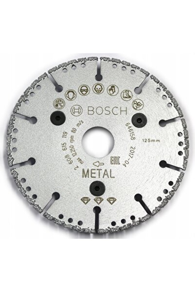 Bosch Disc pentru tăierea și șlefuirea țevilor metalice din fontă 125mm 2 în 1