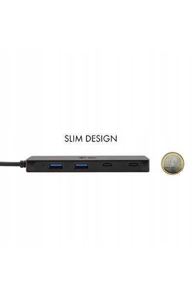 i-Tech Gear i-tec Hub Metalic USB-C 2x USB 3.0 2x USB-C 10 Gbps negru